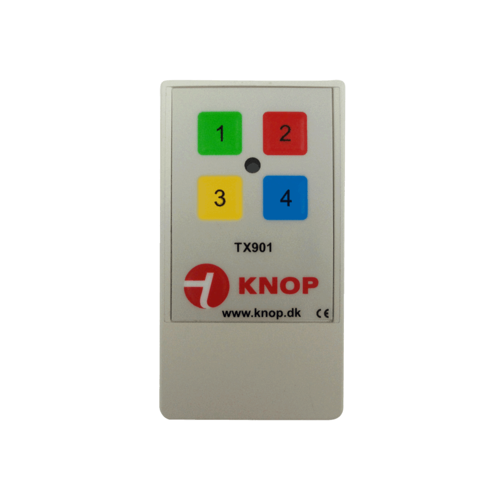 Knop TX901 Sender/dørvakt 4 kanaler